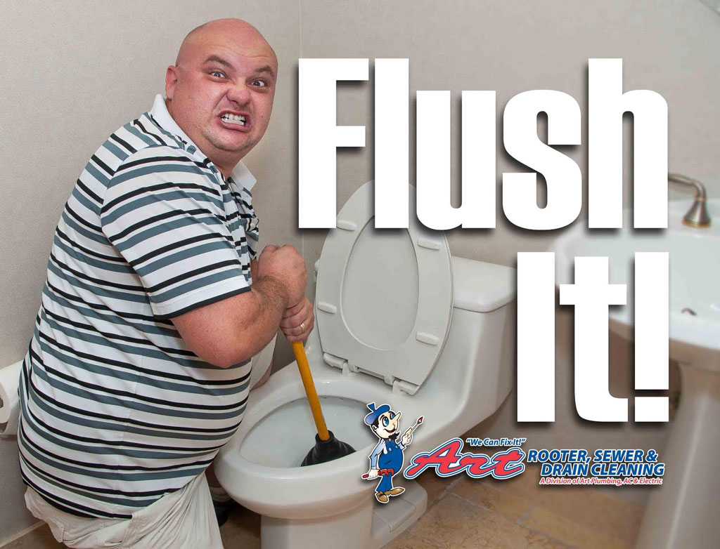 clogged toilet