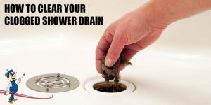 clogged shower drain