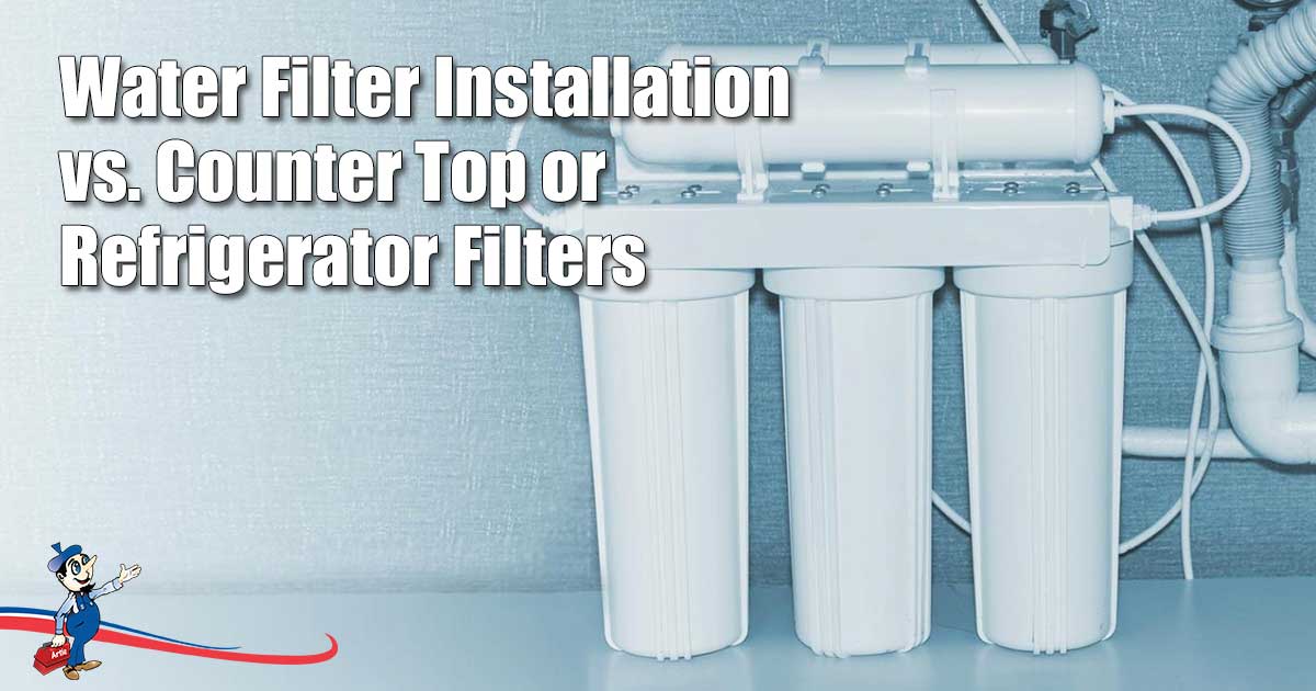 water filter installation