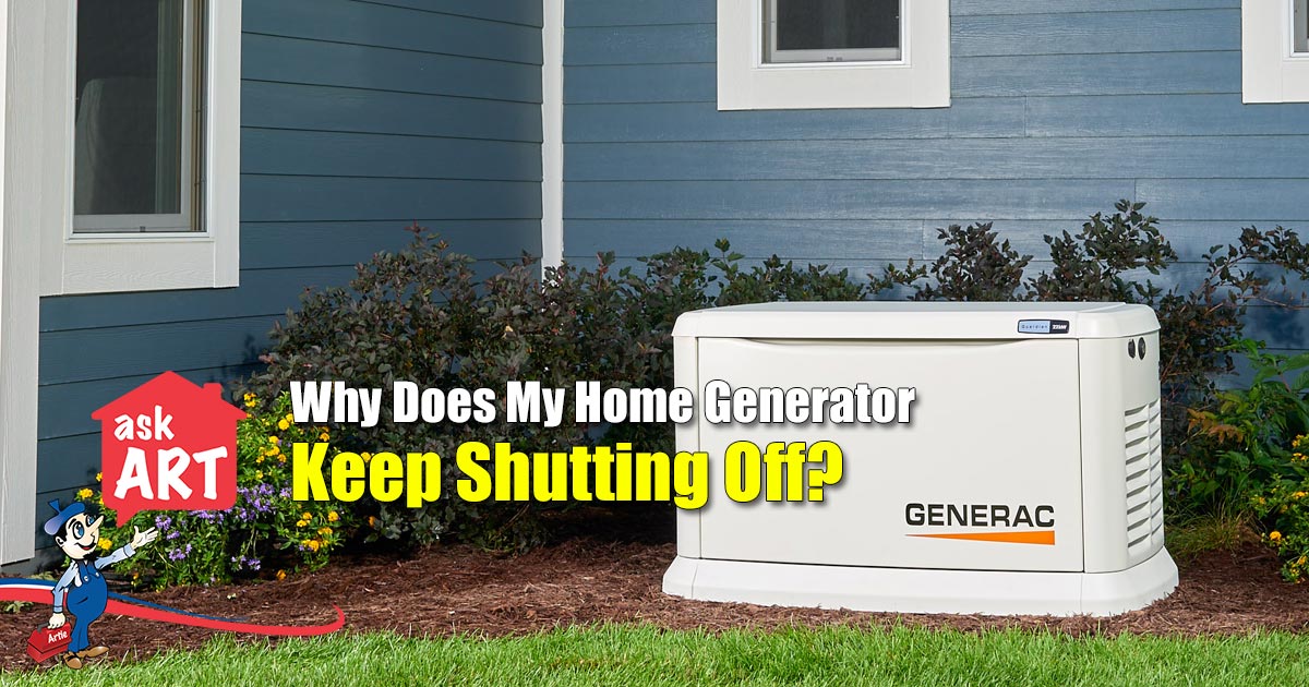 Home Generator Keeps Shutting Off