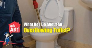 overflowing toilet