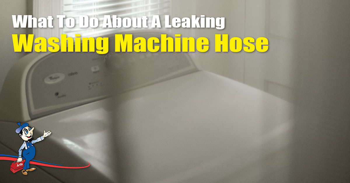 leaking washing machine hose