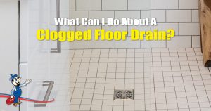 clogged floor drain