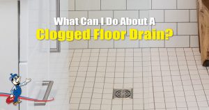 clogged floor drain