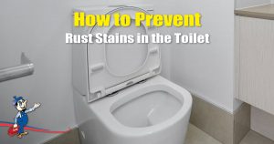 rust stains in the toilet