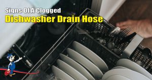 clogged dishwasher drain hose
