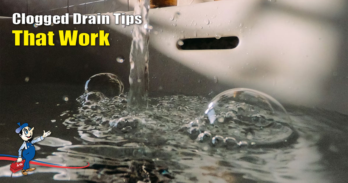 clogged drain tips