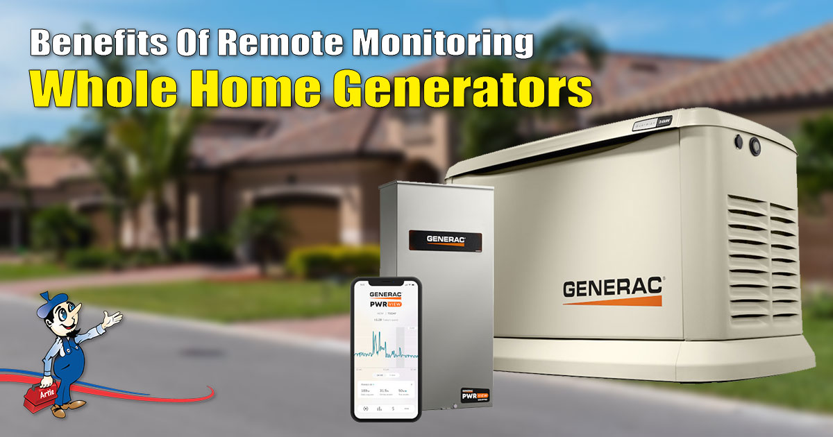 remote monitoring whole home generators