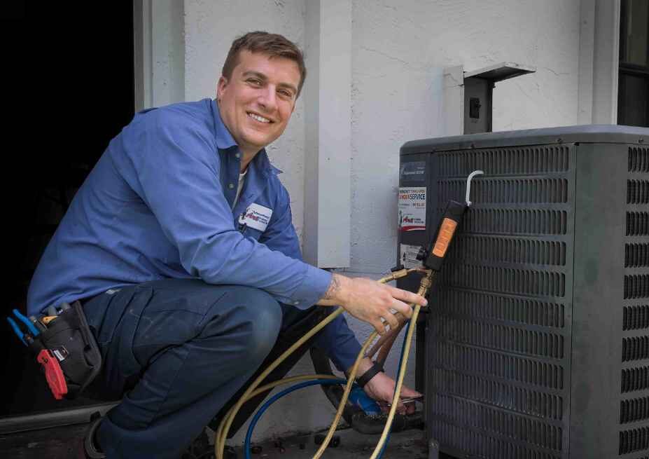 HVAC technician conducting an HVAC second opinion