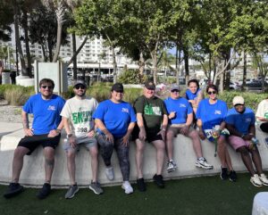 Art team sponsoring the March for Cancer 5K in Fort Lauderdale